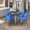 Regency Kahlo Round Table & Chair Sets, 36 W, 36 L, 29 H, Wood, Metal, Plastic Top, Grey TPL36RNDGYCM47BE - alternate 1